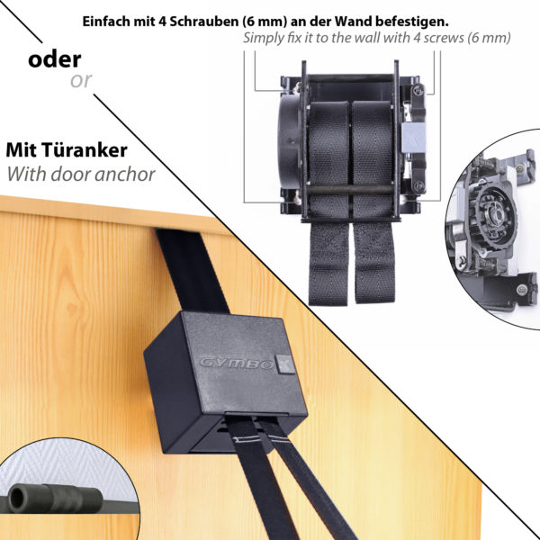 The Gymbox Suspension Trainer anbringung