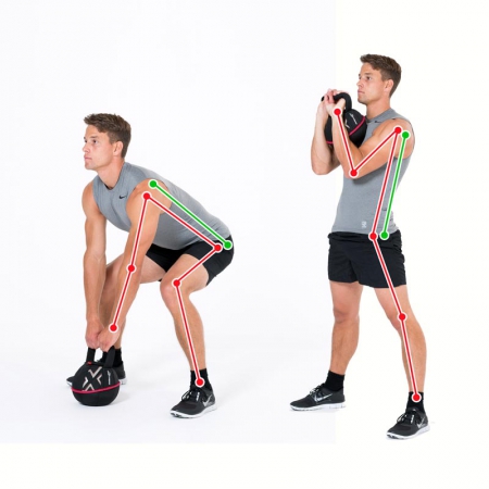 Kettlebellübung Turning Clean