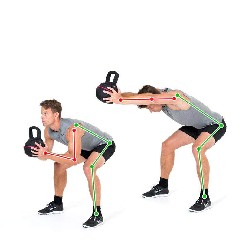 Kettlebellübung Long Table